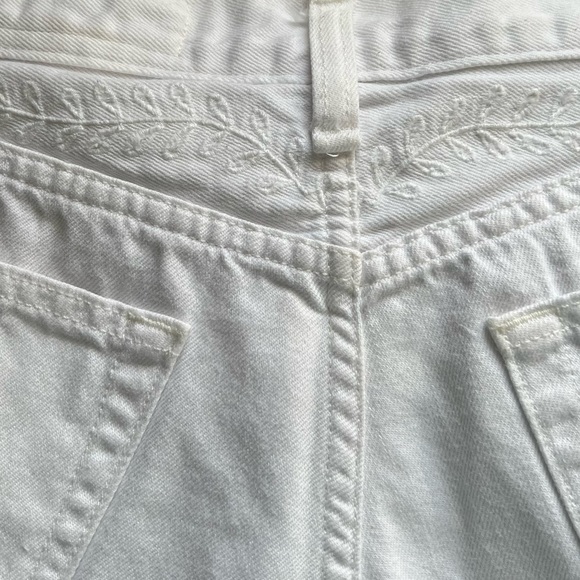 Rag & Bone Justine Short White Embroidered Size 28 - Picture 6 of 9